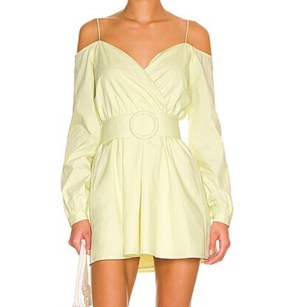 More To Come Pastel off the shoulder dress
